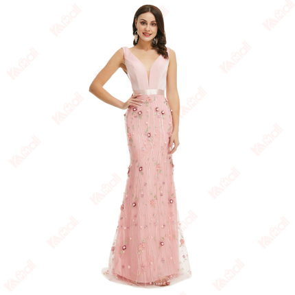 women's sweet style evening dress